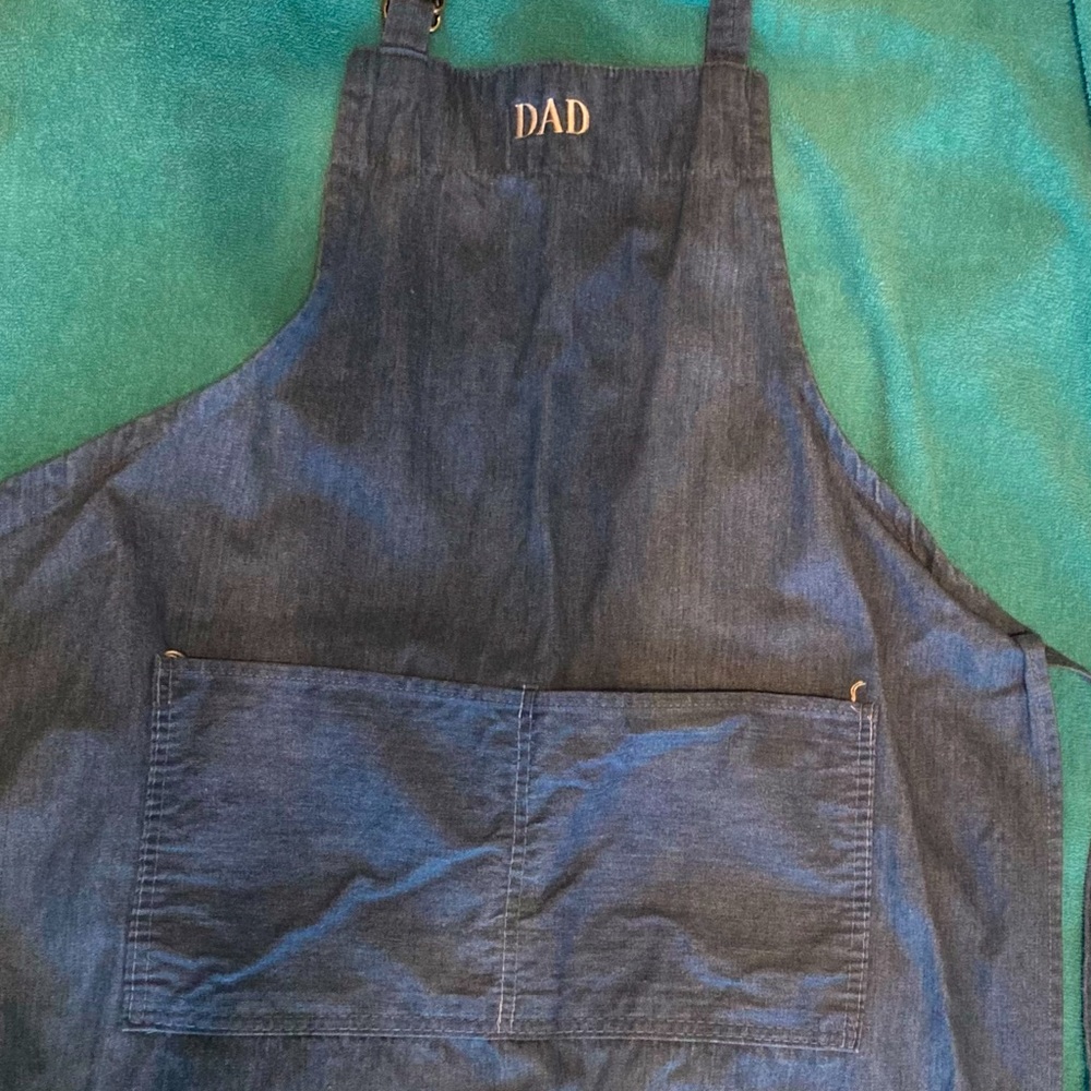 “Dad” Apron Denim Blue